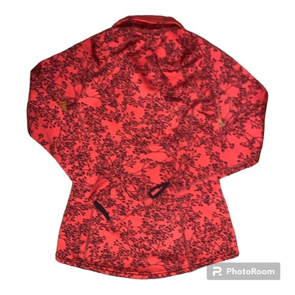 RARE VINTAGE womens Patagonia 1/4 zip Polartec pullover fleece coral branches - Picture 14 of 14